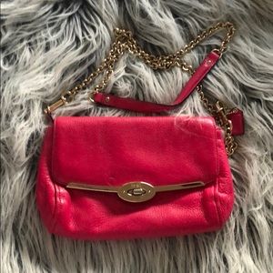 Coach HOT PINK leather crossbody